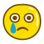 emoji, sad, cry, expression 