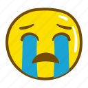 emoji, cry, sad, tears