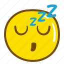 emoji, sleep, character, expression