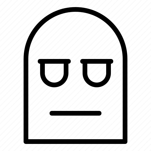 Emoji, flat expression, expression, emoticon, bored icon - Download on Iconfinder