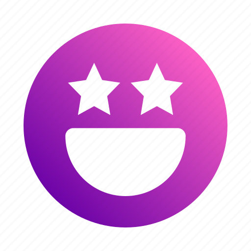 Superstar, excited, emoji, smiley, emoticon icon - Download on Iconfinder