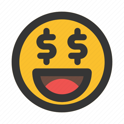 Greed, money, emoji, smiley, emoticon icon - Download on Iconfinder