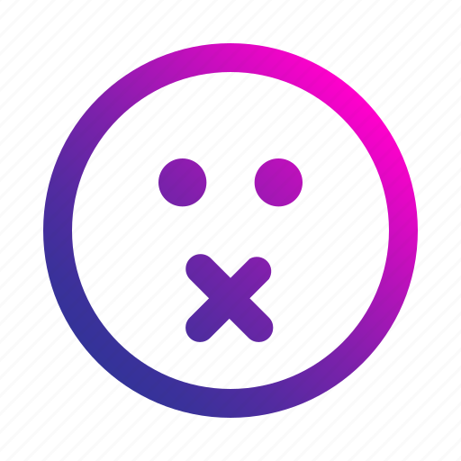 Mute, emoji, smileys, feeling, emoticon icon - Download on Iconfinder