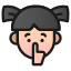 emoji, girl, child, avatar, emoticon, shh, silent, shut, up 