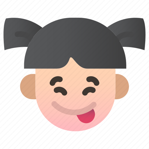 Emoji, girl, child, user, avatar, emoticon, tasty icon - Download on Iconfinder