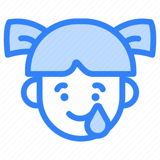 Emoji, girl, child, user, avatar, emoticon, smile icon - Download on Iconfinder