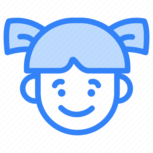 Emoji, girl, child, user, avatar, emoticon, smiley icon - Download on Iconfinder