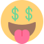 emoji, money, mood, dollar, tongue 