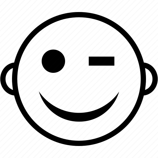 Emoticon, expression, happy, smiley, wink icon - Download on Iconfinder
