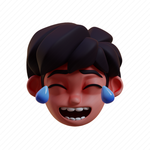 Laughing, out, loud, emoji, emoticon, smiley, emotion 3D illustration - Download on Iconfinder