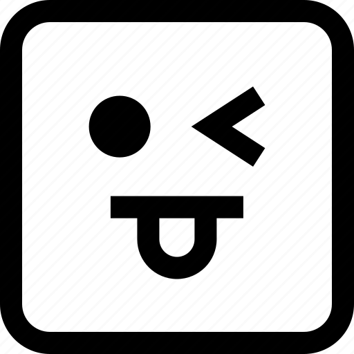 Emoji, emotion, expression, wink icon - Download on Iconfinder