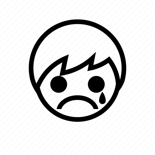 Boy, cry, emoticon, sad, unhappy icon - Download on Iconfinder
