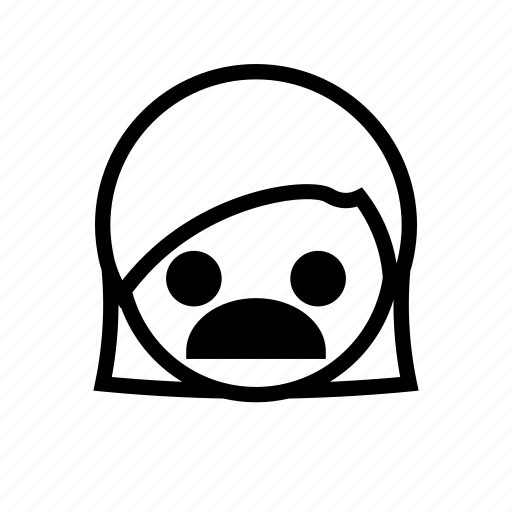 Emoticon, girl, unhappy, upset icon - Download on Iconfinder