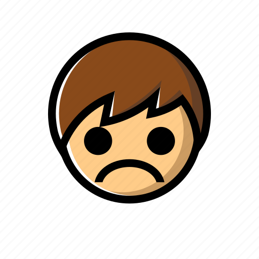 Boy, down, sad, unhappy icon - Download on Iconfinder
