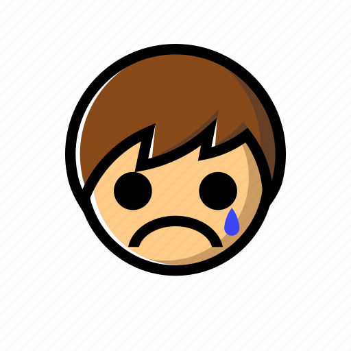 Boy, cry, crying, down, sad, unhappy icon - Download on Iconfinder