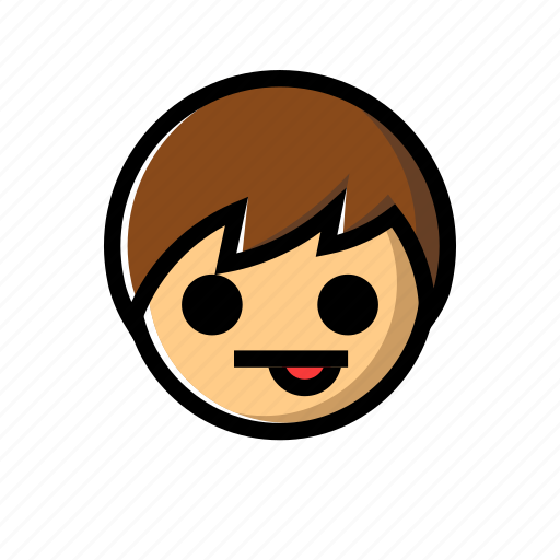 Boy, careless, childish, playful, tongue icon - Download on Iconfinder