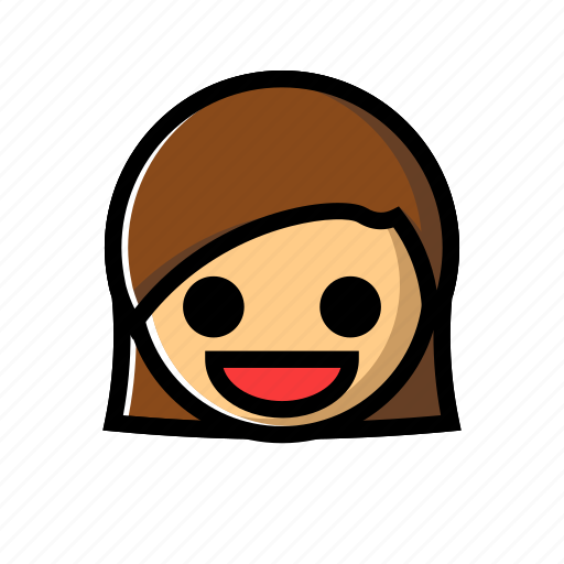 Cheerful, emotion, girl, happy, joy, joyful icon - Download on Iconfinder
