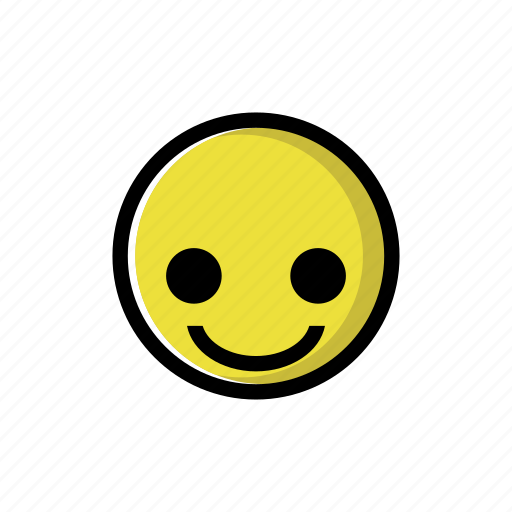 Cheerful, happy, joy, pleasant, smile, yellow icon - Download on Iconfinder