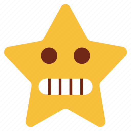Cartoon, character, dull, emoji, emotion, star, stare icon - Download on Iconfinder