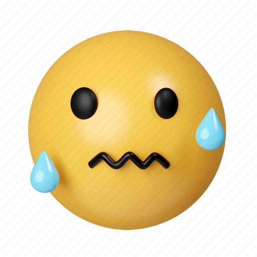 Emoji, feeling, chat, sad, emoticon, frustration, emotion 3D illustration - Download on Iconfinder