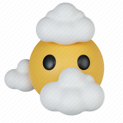 Emoji, face, emoticon, emotion, feeling, bubble, facial 3D illustration - Download on Iconfinder