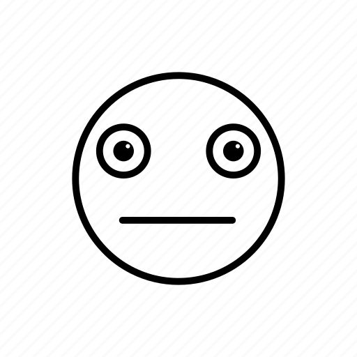 Disinterested, emoji, emotag, emoticon, neutral, smiley icon - Download on Iconfinder