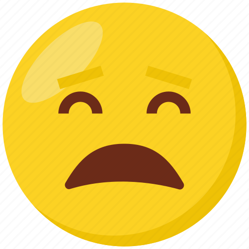 Emoji, face, emoticon, weary, sad icon - Download on Iconfinder