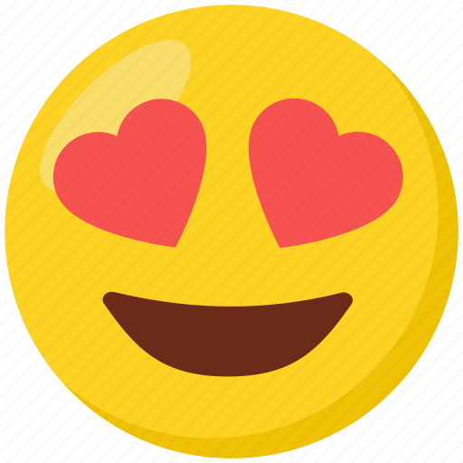 Emoji, face, emoticon, heart-eyes, smiling icon - Download on Iconfinder