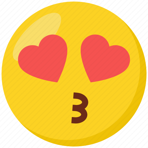 Emoji, face, emoticon, heart-eyes, kiss icon - Download on Iconfinder