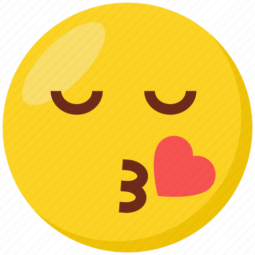 Emoji, face, emoticon, blowing kiss, smiley icon - Download on Iconfinder