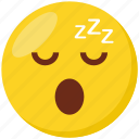 emoji, face, emoticon, sleeping, smiley