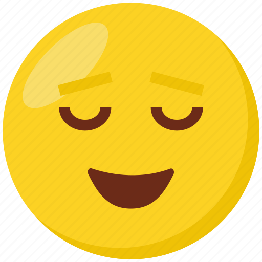 Emoji, face, emoticon, relieved, smiley icon - Download on Iconfinder
