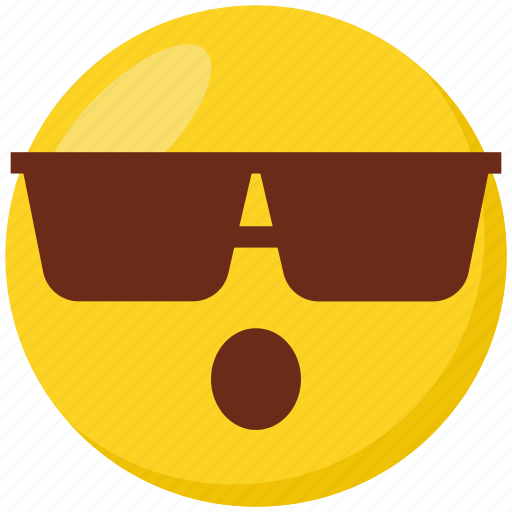 Emoji, face, emoticon, sunglasses, wow icon - Download on Iconfinder