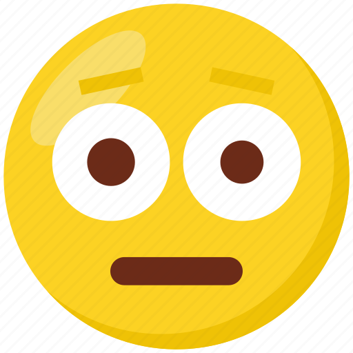 Emoji, face, emoticon, flushed, shocked icon - Download on Iconfinder