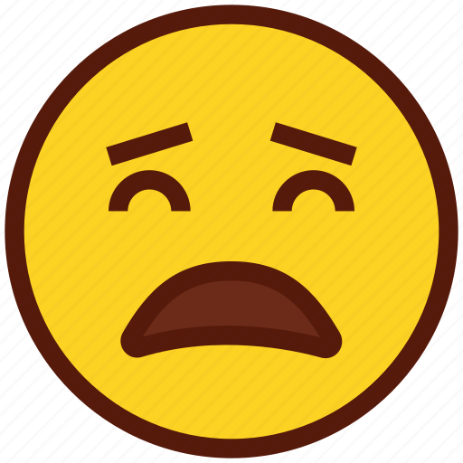 Emoji, face, emoticon, weary, sad icon - Download on Iconfinder
