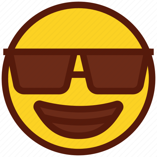Emoji, face, emoticon, sunglasses, smiling icon - Download on Iconfinder