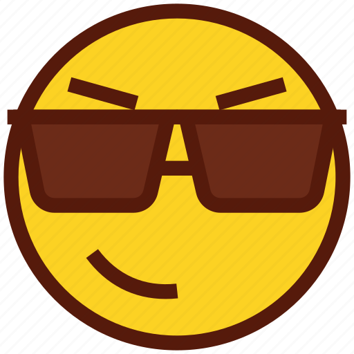 Emoji, face, emoticon, sunglasses, smirking icon - Download on Iconfinder