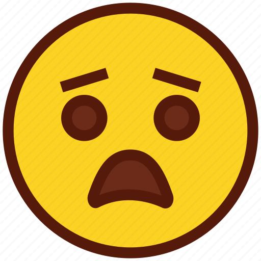Emoji, face, emoticon, fearful, shocked icon - Download on Iconfinder