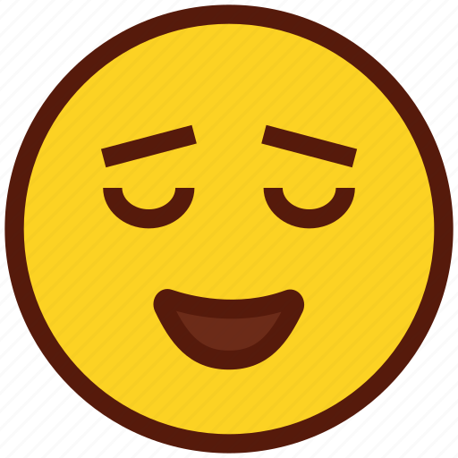 Emoji, face, emoticon, relieved, smiley icon - Download on Iconfinder