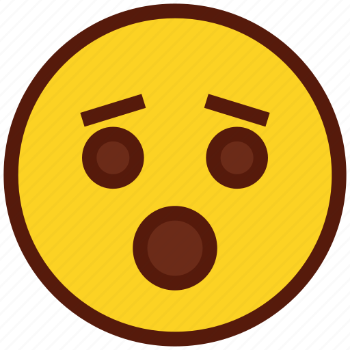 Emoji, face, emoticon, frowning, open mouth icon - Download on Iconfinder