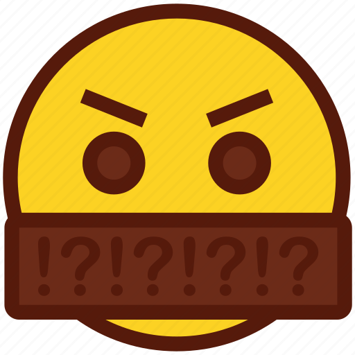 Emoji, face, emoticon, mouth, angry icon - Download on Iconfinder