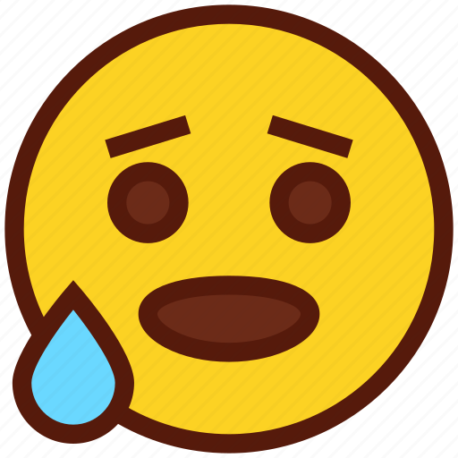 Emoji, face, emoticon, fearful, anxious icon - Download on Iconfinder
