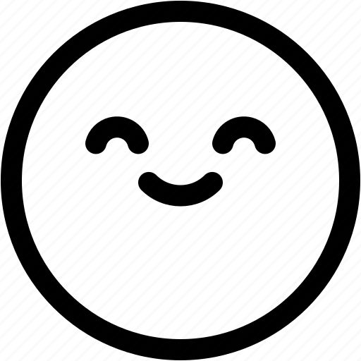 Smiling, smile, happy, pleased, grateful, glad, emotion icon - Download on Iconfinder