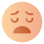 tired, tiredness, exhausted, emoji, emotion, feeling, expression 