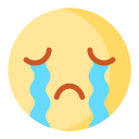 crying, sad, sadness, tears, cry, emoji, expression