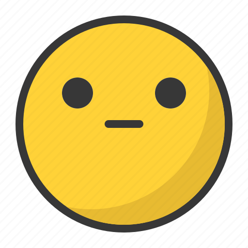 Emoji, emoticon, emotionless, reactionless icon - Download on Iconfinder