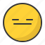 angry, bored, disappointed, emoji, emoticon 