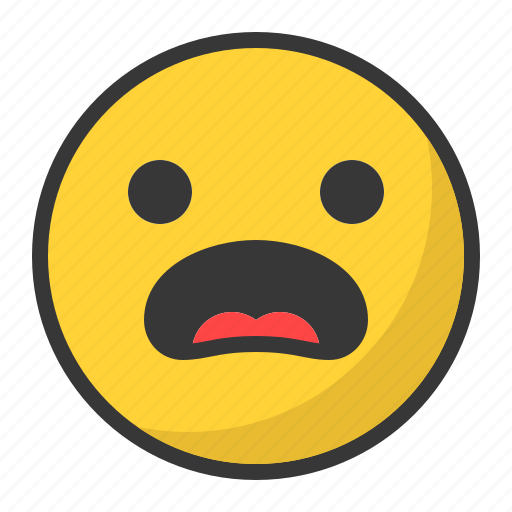Emoji, emoticon, sad, scared, surprised icon - Download on Iconfinder