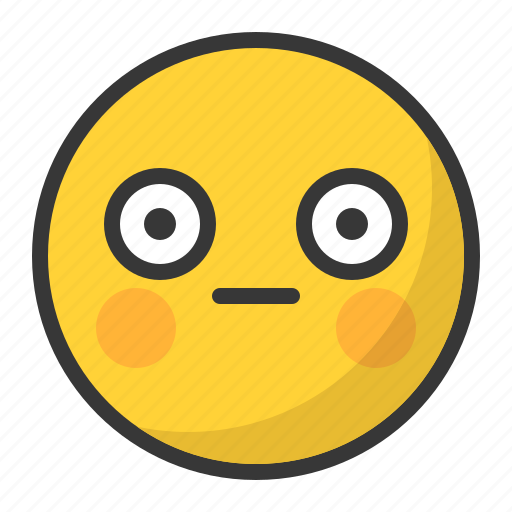 Awkward, emoji, emoticon, shy, surprised icon - Download on Iconfinder