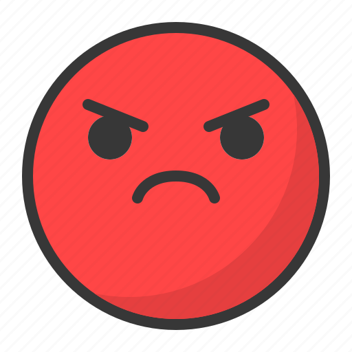 Angry, emoji, emoticon, mad icon - Download on Iconfinder